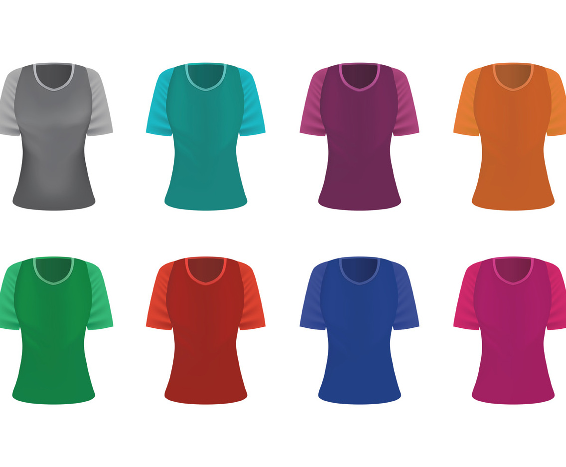 Set Of Raglan Vector