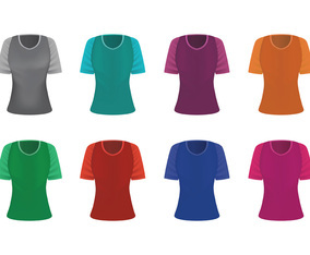 Set Of Raglan Vector