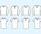Set Of Raglan Vector