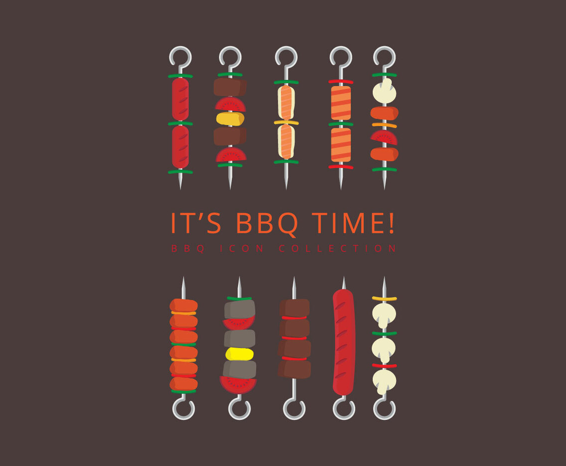 Brochette Icon Set