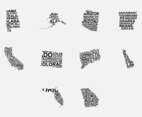 America Word Map Set 3