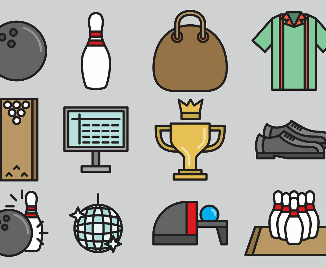 Cute Bowling Icons