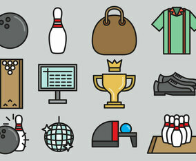 Cute Bowling Icons