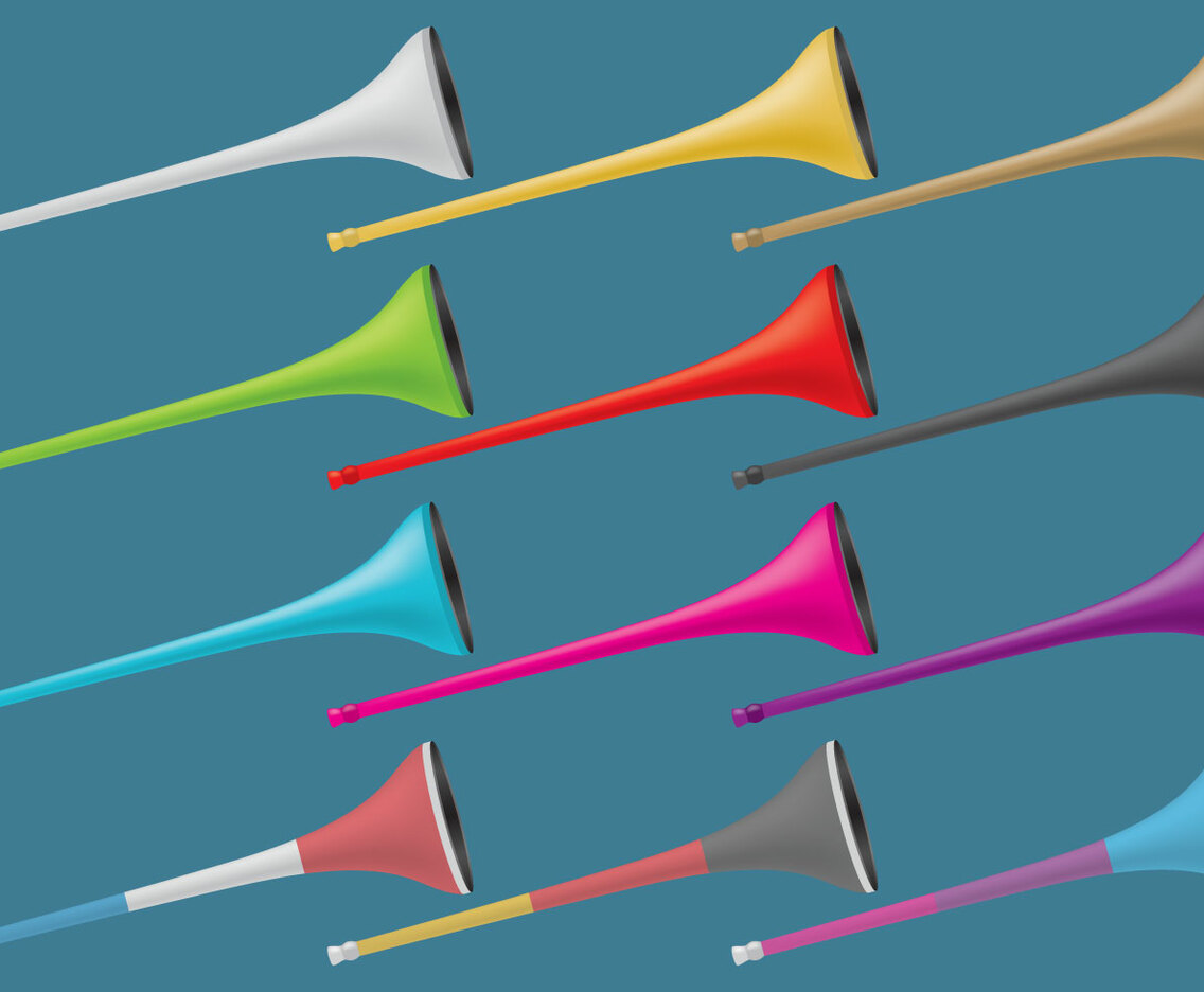 Colorful Vuvuzelas