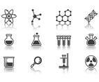 Free Science and Laboratory Icons Vector