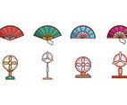 Free Spanish Fans  Electric Fans vector