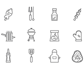 Free Barbecue And Grilled Food Vector