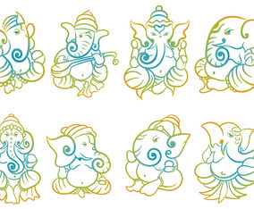 Free Ganesh Icons Vector
