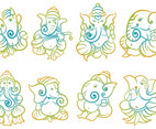 Free Ganesh Icons Vector