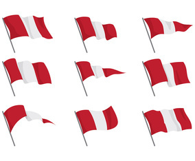 Peru Flag Vectors