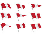 Peru Flag Vectors