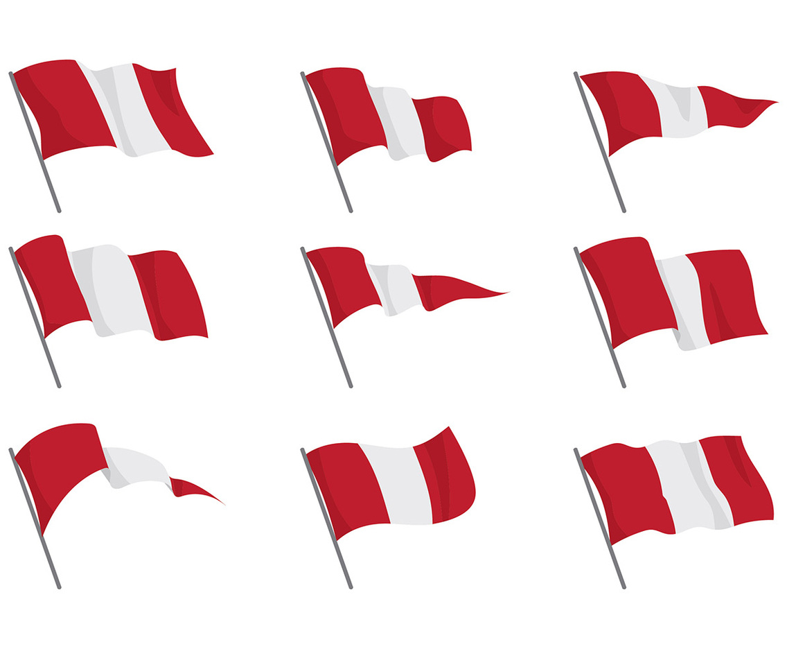 Peru Flag Vectors