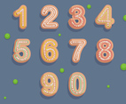 Free Numbers Cookies Vector Illustration
