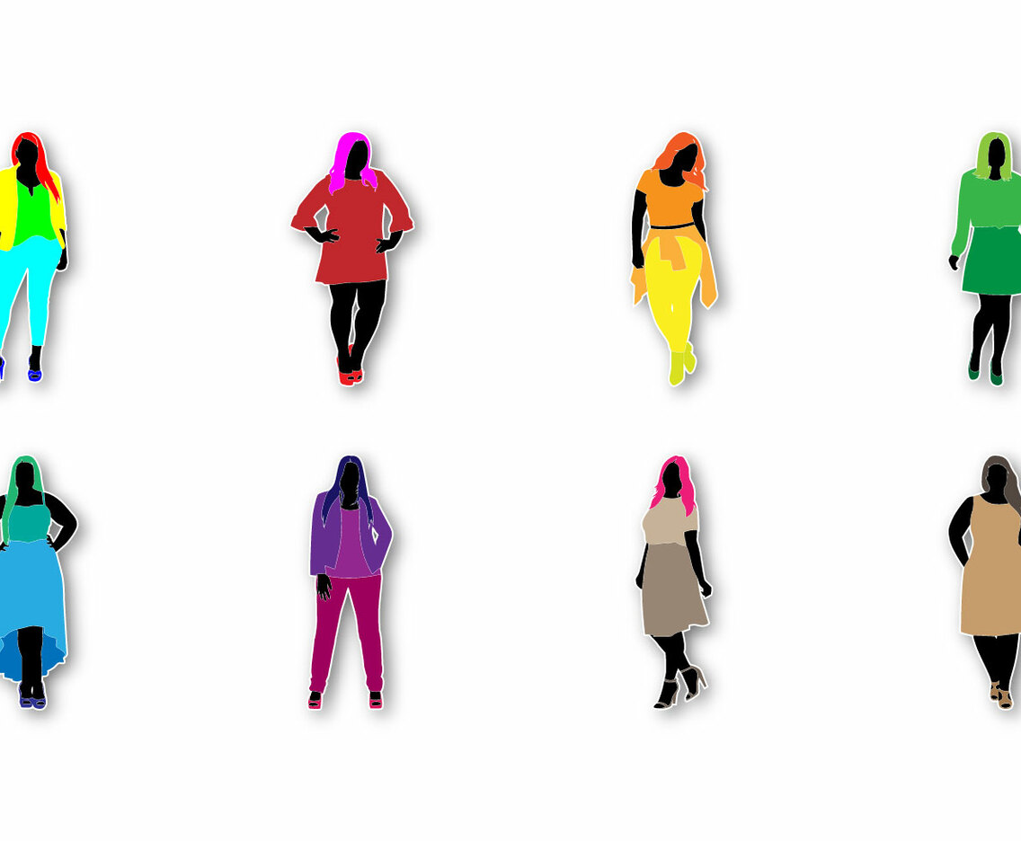 Free Fat Women Fashion Vector