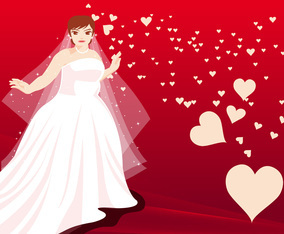 Married Women Vector Illustration
