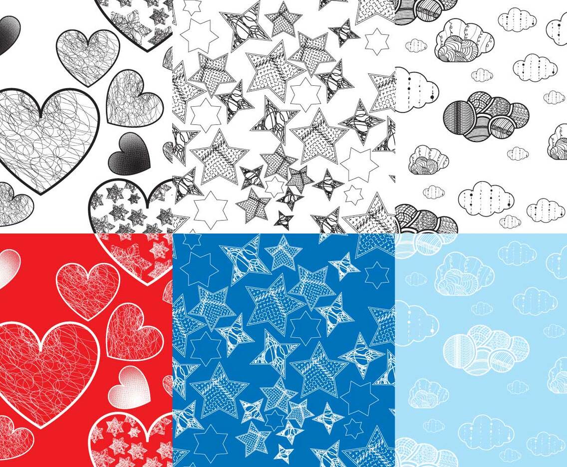 Crosshatch Figures Background