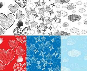 Crosshatch Figures Background