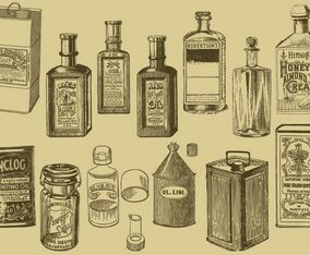 Vintage Oil Bottles And Cans