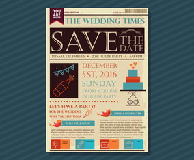 Old Newspaper Wedding Edition