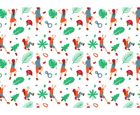 Climbing Wall Kids Pattern