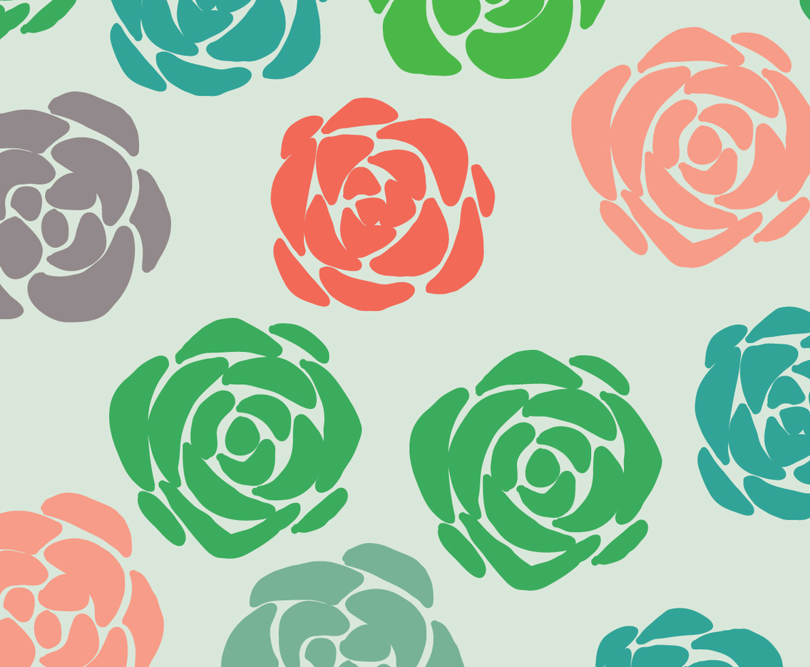 Colorful Succulent Pattern