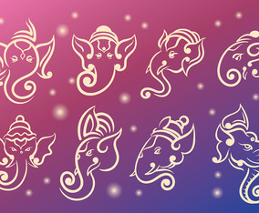 Free Ganesh Icons Vector