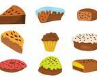 Free Raisins Cake Vector Set