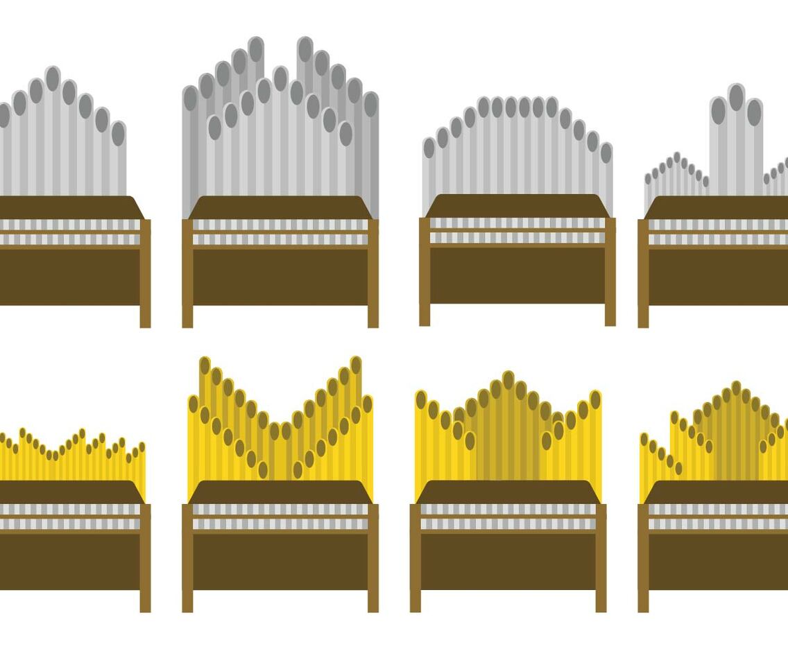 Free Pipe Organ Vector Set