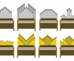 Free Pipe Organ Vector Set