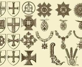 Vintage Crosses And Medals