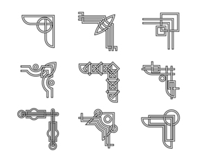 Free Ornamental Corners in Celtic Style Vector