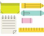 Pencil Case Stylized Vector