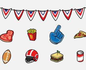 Free Tailgate Feast Icon Vector