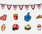 Free Tailgate Feast Icon Vector