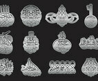 Silver Arabic Calligraphy