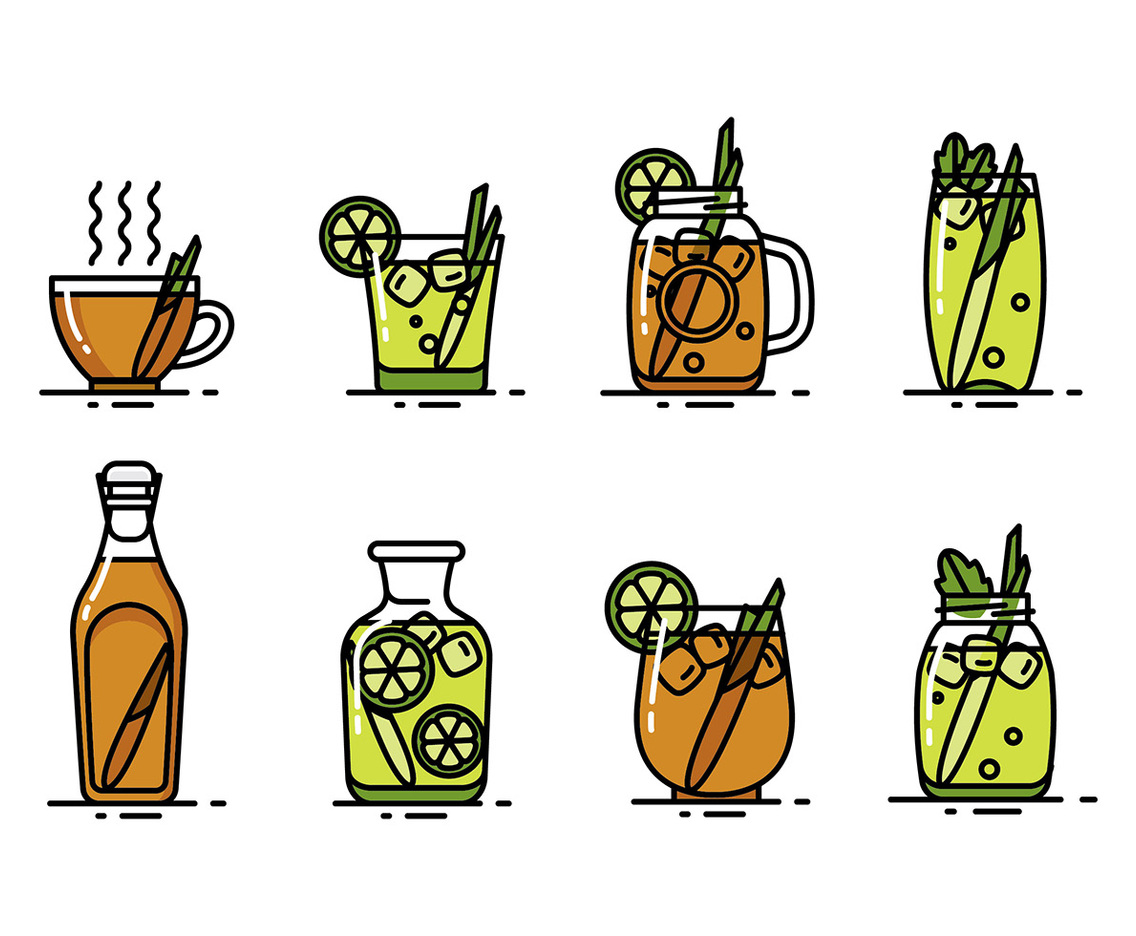 LEMONGRASS DRINK VECTOR