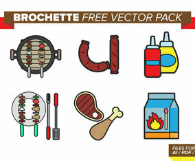 Brochette Free Vector Pack