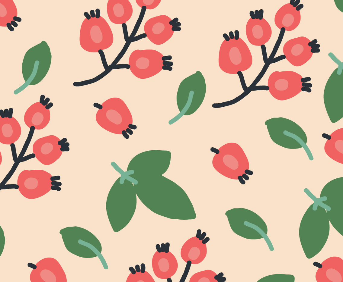 Organic Rosehip Pattern
