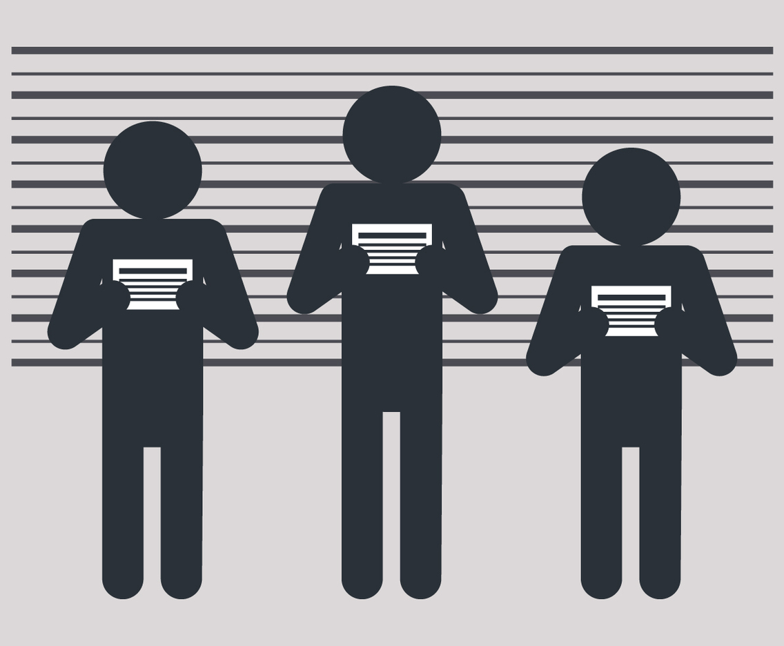 Mugshot with Human Shapes