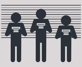 Mugshot with Human Shapes