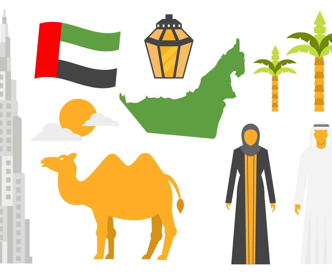 Free United Arab Emirates Icons Vector