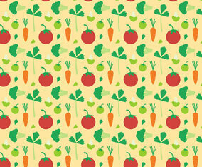 Free Vegetables Pattern Vector