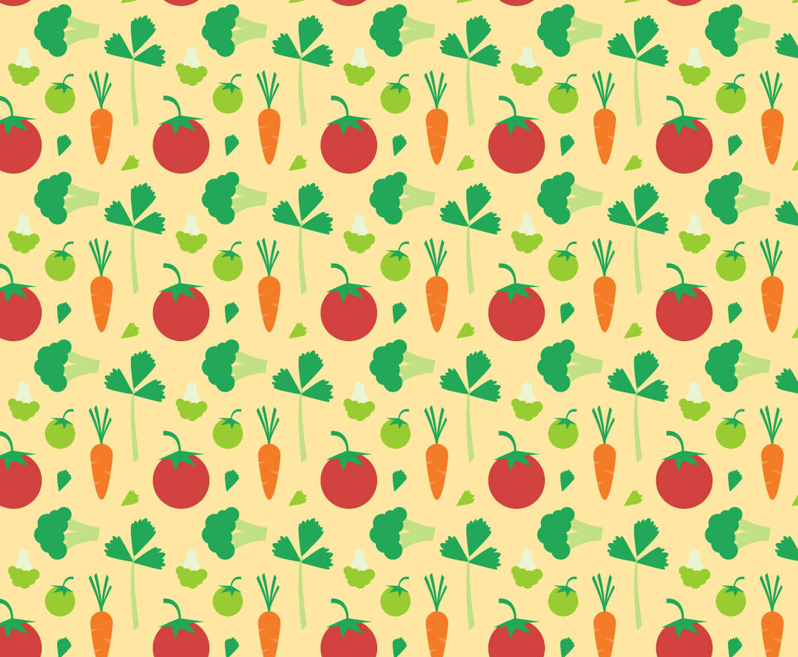 Free Vegetables Pattern Vector