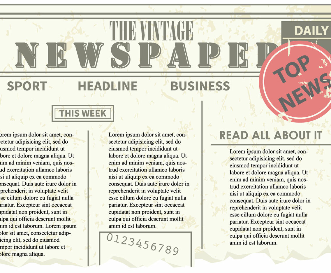 Old Newspaper Vector