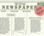 Old Newspaper Vector