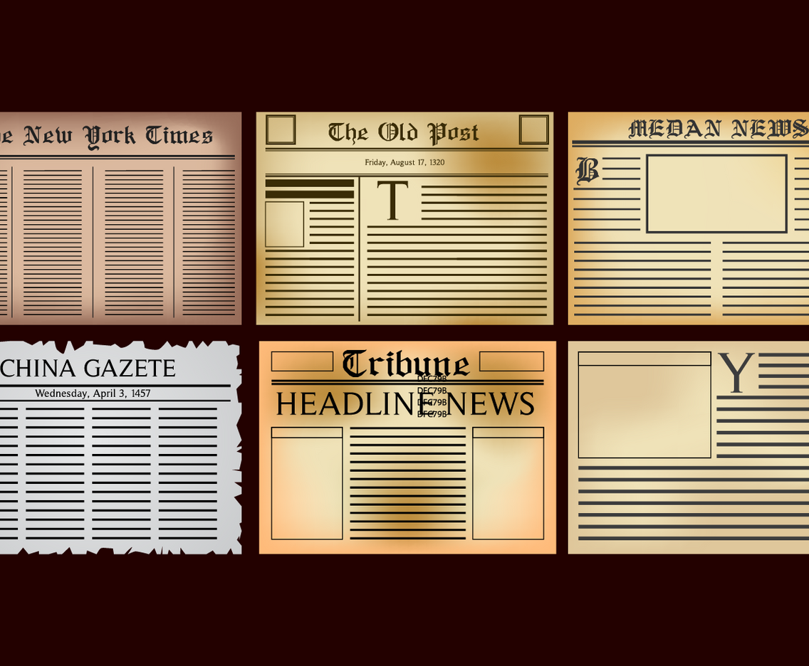 Free Old Newspaper Vector