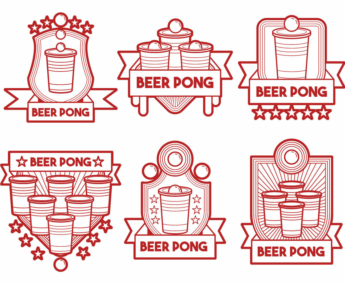 Beer Pong Vector