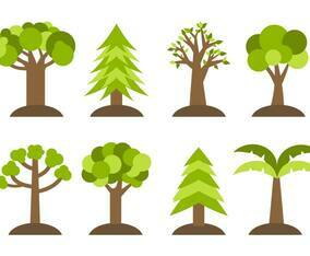Free Different Trees Icons Vector