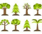 Free Different Trees Icons Vector