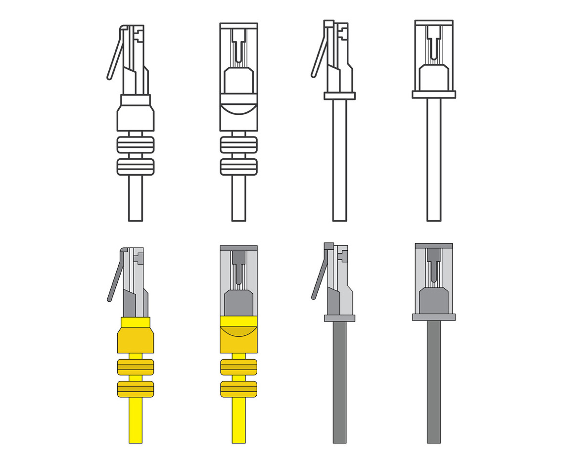 Set Of RJ45 Vector